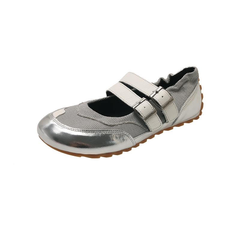 Fashion 2025 Autumn New Ballet Sports Mary Jane Retro Shoes for Women Design Sense Single Shoes for Women
