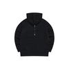 Fila Fusion Street Sport Solid Color Letter Print Pullover Sweatshirt Men Sweatshirt Deep-Black T11M241202F-BK