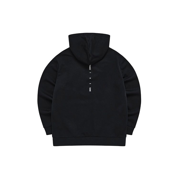 Fila Fusion Street Sport Solid Color Letter Print Pullover Sweatshirt Men Sweatshirt Deep-Black T11M241202F-BK