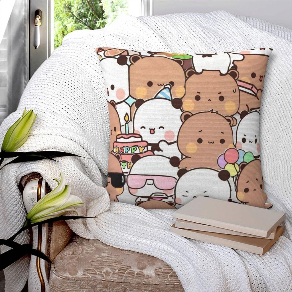 Bubu Dudu Cute Cartoon Bear Character Pillow Cover Kawaii Panda Cushion Cover Pillow Case Pillowcases For Sofa Home Decorative