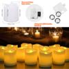 6/12Pcs Flameless LED Candle Lights Creative Wishing Led Tea Lamp Warm White Halloween Wedding Christmas Decoration Candle Light