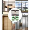 Sliding Door Roller Pulley with Four Stainless Steel Wheels for Shower Room Nylon Rollers for Easy Sliding Without Sticking