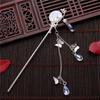Fashion Classic Pearl Tassel Butterfly Hair Stick Direct Plate Hairpin White Bridal Headdress Hair Fork Jewelry Ornaments Chines