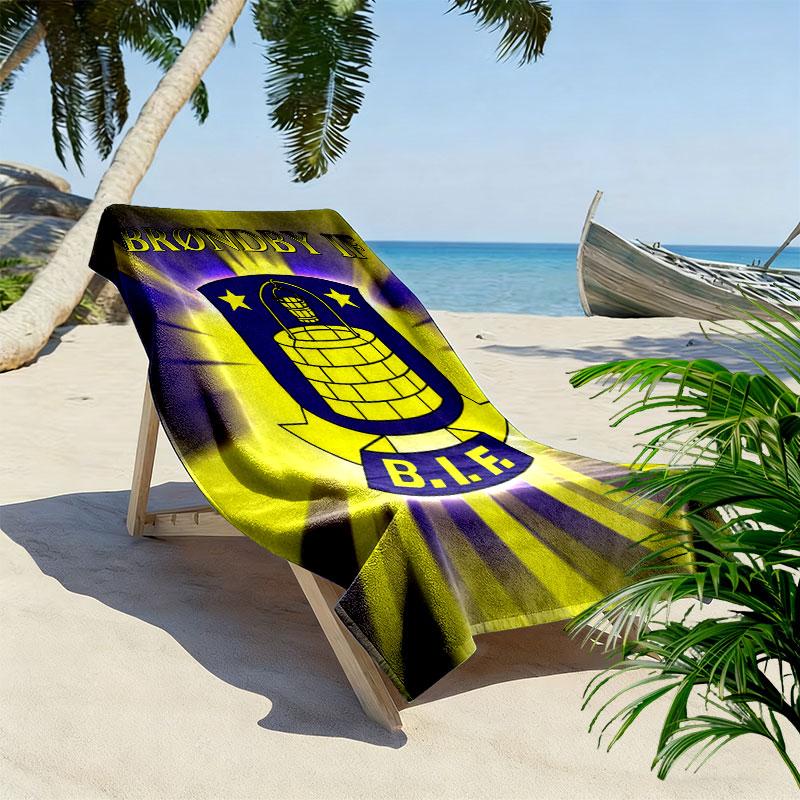 BIF Print Beach Towel, Large Soft Quick Dry Towel for Beach Camping Swimming