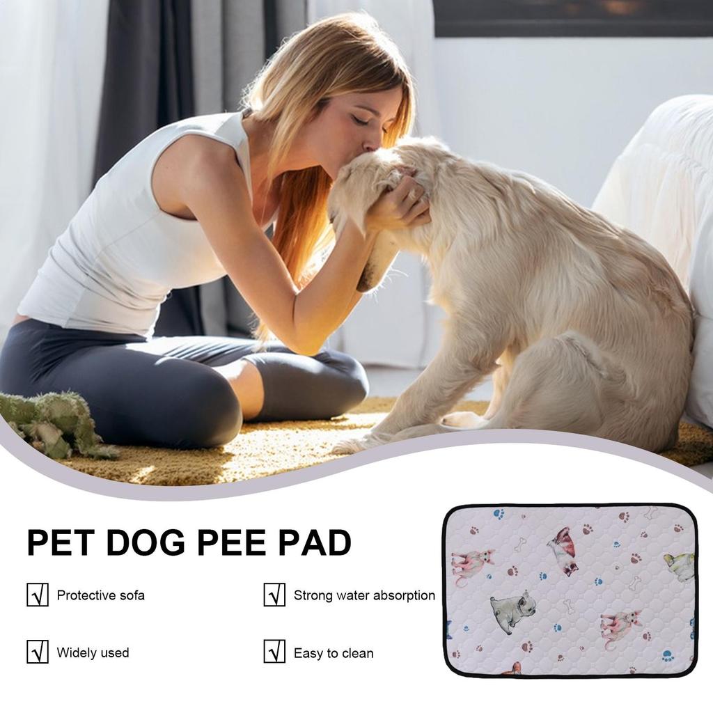 Washable Potty Pads For Dogs Absorbent Sheet Protector Reusable Dog Pee Pad For Bunny Puppy Elderly Kitten Cat Medium Large
