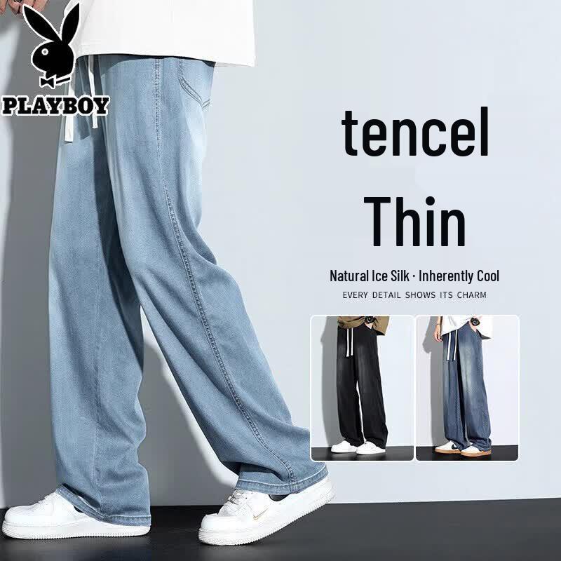 Playboy Men s Tencel Blend Loose Straight Jeans 3XL