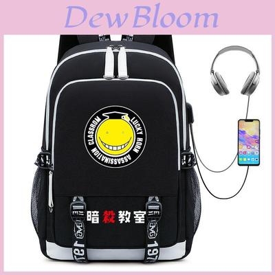 Assassination Classroom USB Oplaadbare Studentenrugzak Met Waterbestendig Oxford Materiaal Voor Schoolgebruik