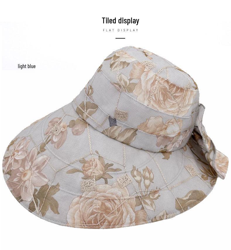 Stylish Wide-Brimmed Sun Hat for Women: Breathable Summer Protection for Mothers & Grandmothers