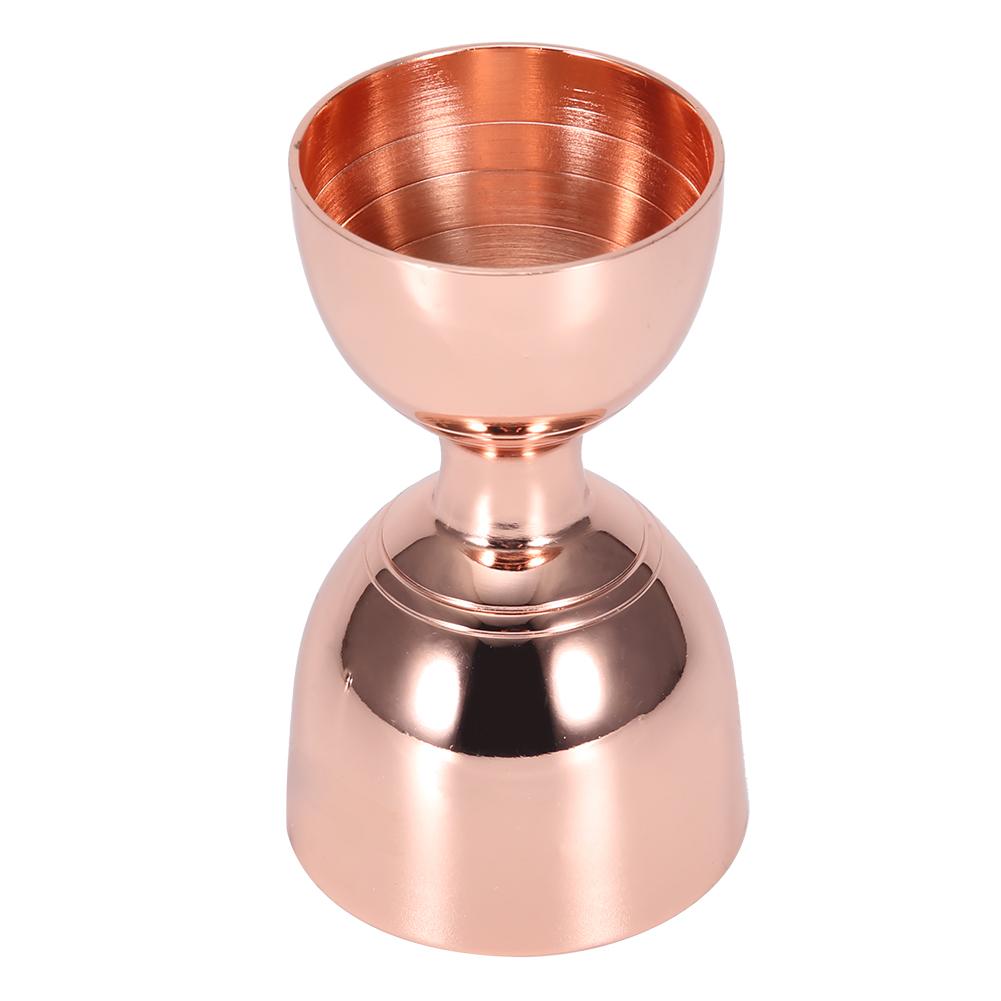 Doppelendiger Bar-Jigger aus Edelstahl Wein Cocktail Bar Messbecher Zubehör 30/60ml Roségold