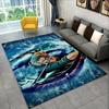 Classic Anime One P-Piece Cartoon Zoro Non-Slip Area Rug for Living Room,Bedroom,Playroom,Soft Carpet Floor Mat Home Decor Rug