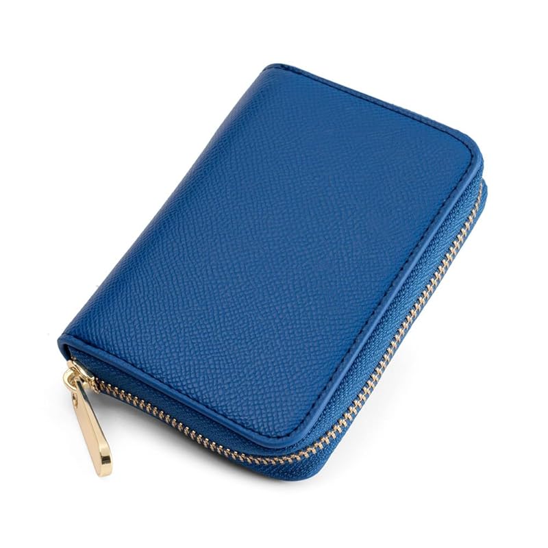 

[Liorne] coin case men s coin purse mini wallet with card holder compact men s wallet (blue)