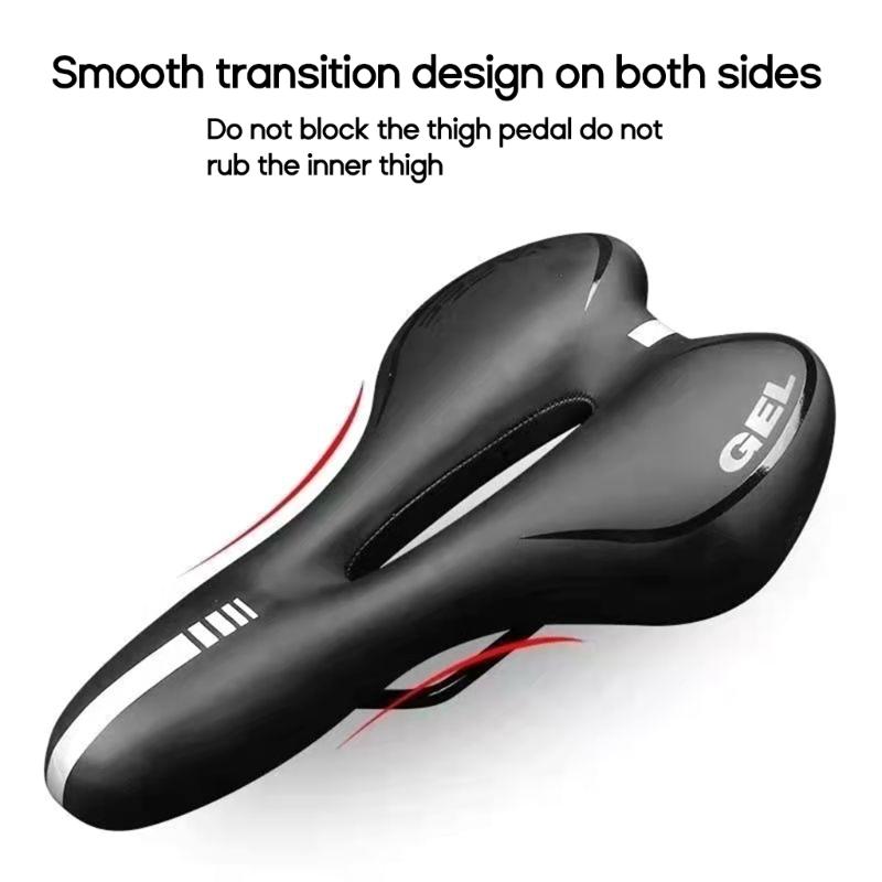 Comfortable Bike Seat Cushion Bike Seat with Shock Absorbing Memory-Foam Waterproof Bike Saddle for Mountain/Road Bike