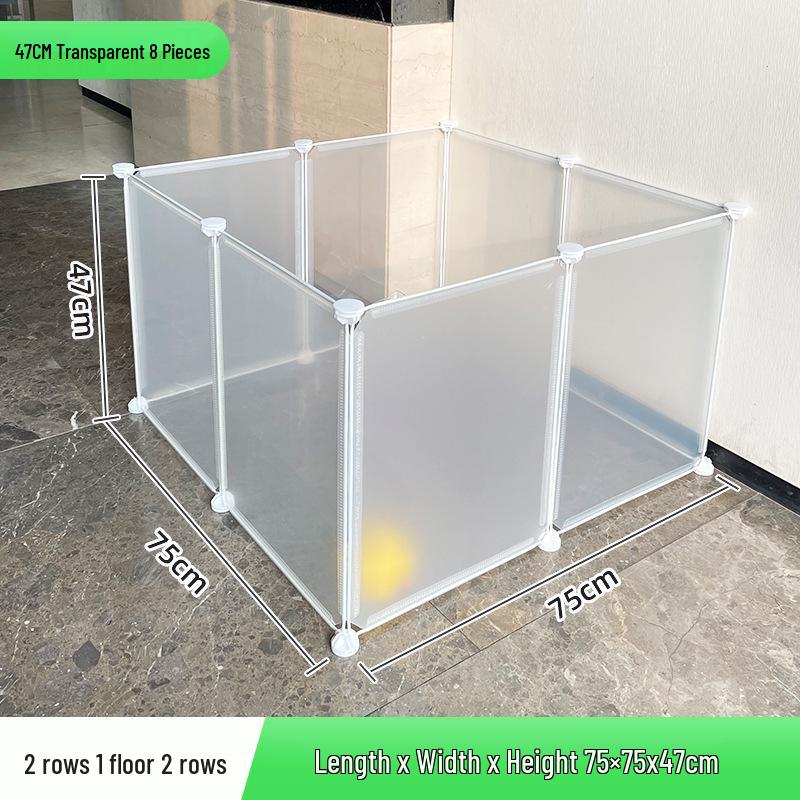 Portable Pet Fence: DIY Indoor/Outdoor, Free-Combining Small Animal Yard Cage.