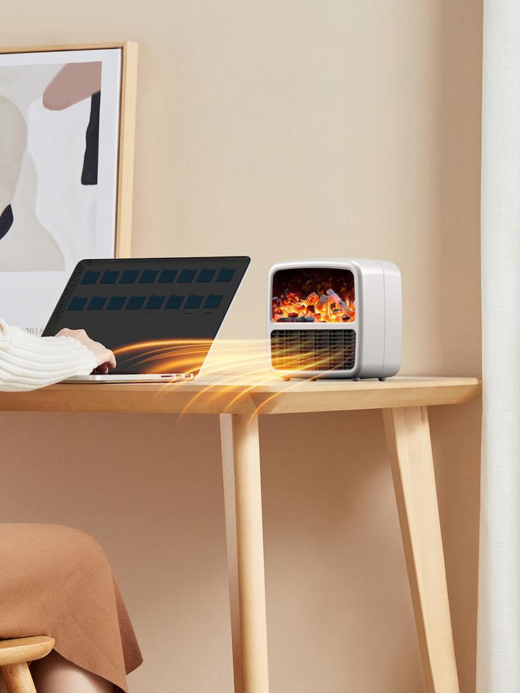 Electric Heater Fan with Handle Desktop Winter Warmer for Household Office Overheating Protection