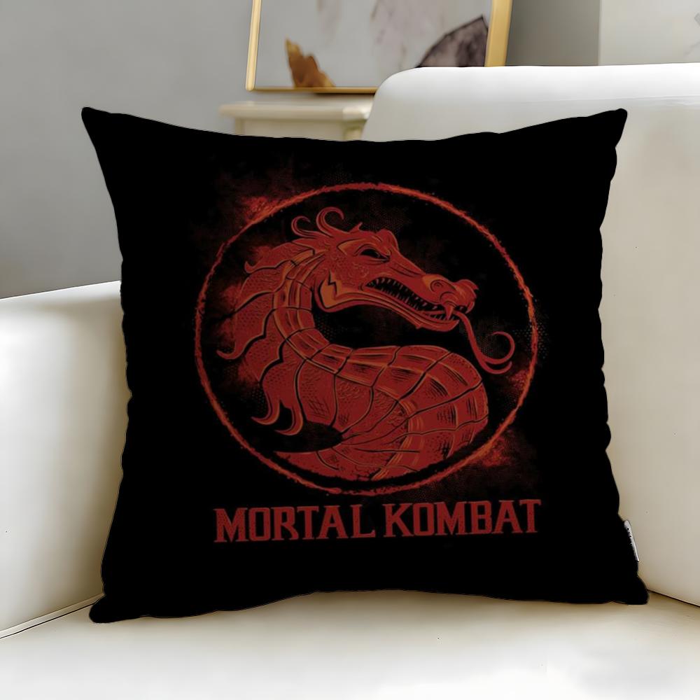 classic game Mortal Kombat Cushion Cover Soft & Easy-Wash Pillow Case – Versatile for Couch, Bed, Travel and Office