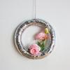 Sparkling Discos Wreath Rings Decors Reflective Hanging Ornament Mirrored Round Wreath Pendants Festivals Party Decors