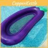 Large Size Eggplant Shaped Swimming Ring With Foldable Lounge Chair And Thick Pvc Material