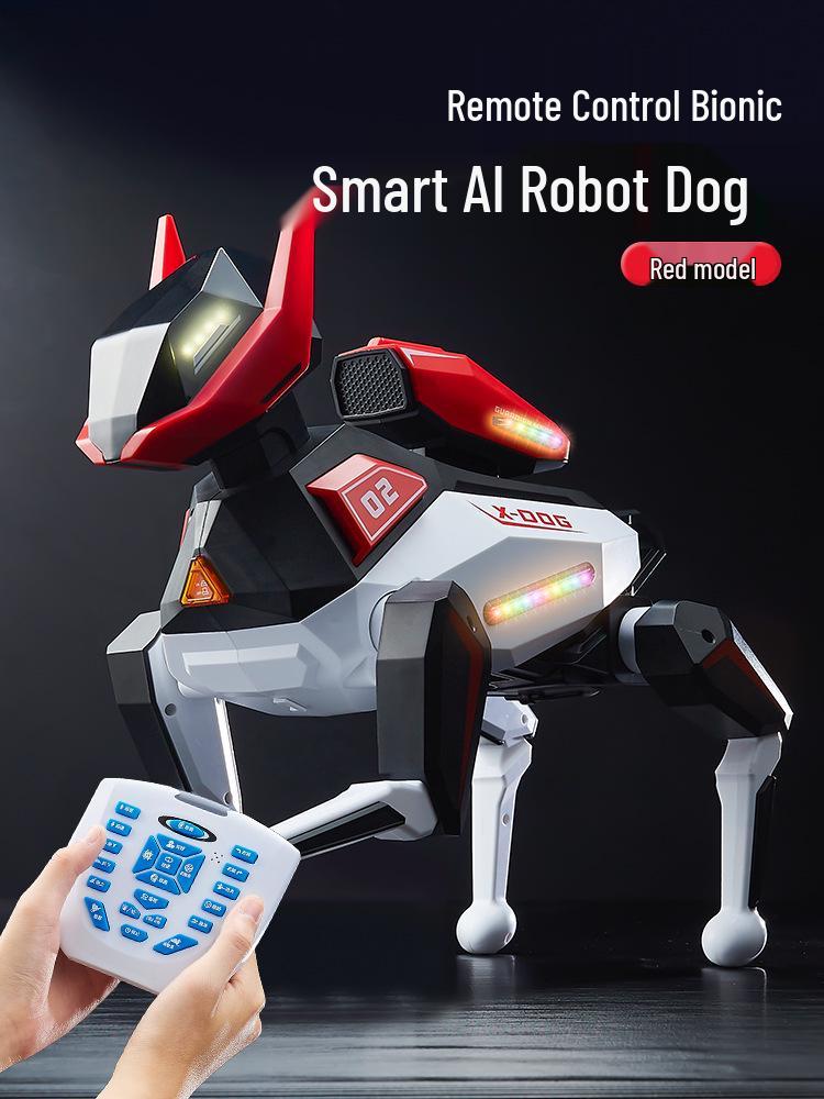 Weiten AI Smart Robot Dog Toy: Child s Programming Tutor with Remote Control and Cool Lights (Model G101)