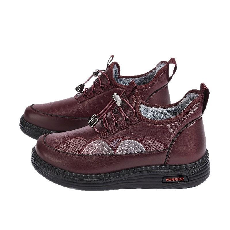 Women's Shoes Cotton Shoes Women's Winter Waterproof and Non-slip Elderly Shoes Cloth Shoes Velvet Warm Shoes