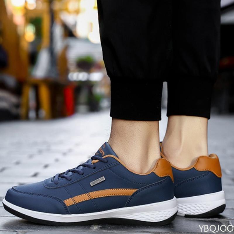 Large Size Spring and Autumn Fashion New Comfortable Casual Men's Sports Shoes Blue Light Mouth Low Cut Running Shoes for Boys