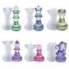 6 Pcs 3D Chess Epoxy Resin Mold Home Decorations Resin Casting Mold DIY Handmade Chess Pieces Mold UV Crystal Epoxy Mold