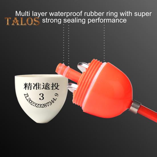 Elektronischer Angelschwimmer mit großer Wurfweite, leicht, gut sichtbar, Auftriebskugel, Boje, Bobber-Schwimmer mit langem Schwanz, Salzwasser-Süßwasserangeln