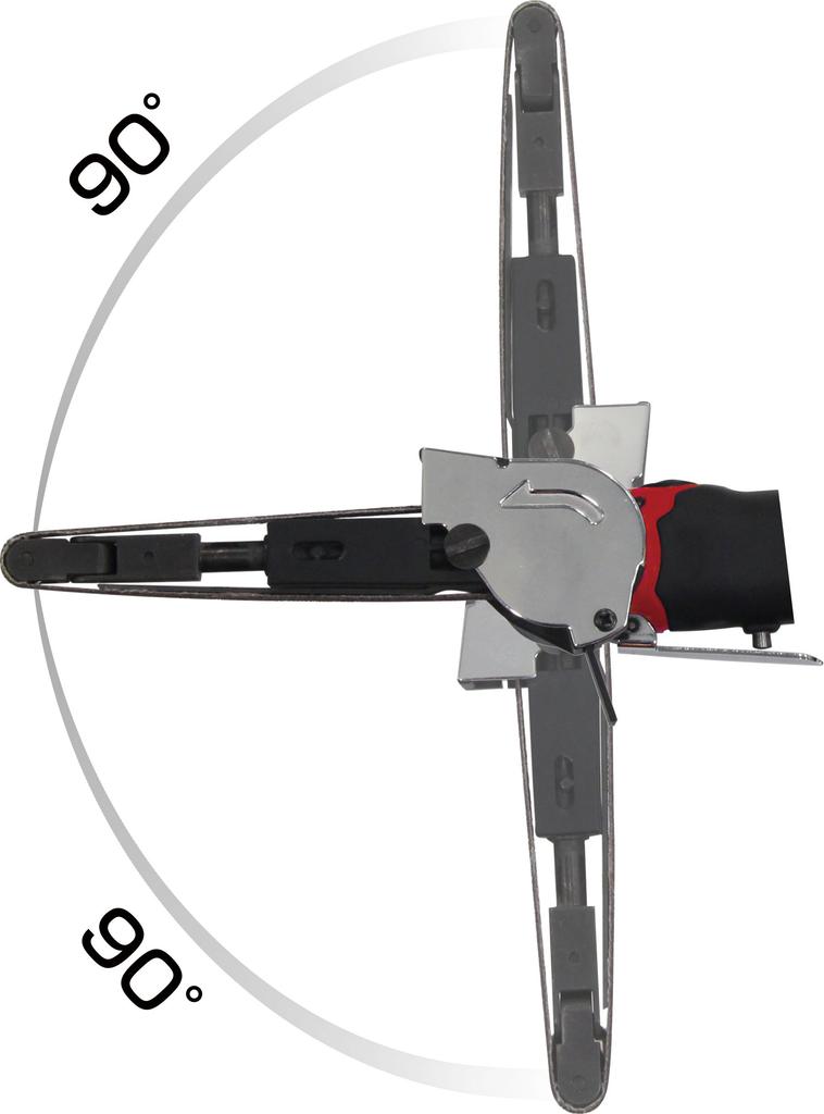 TONE Air Belt Sander ABS10 Red, Belt Width 10mm