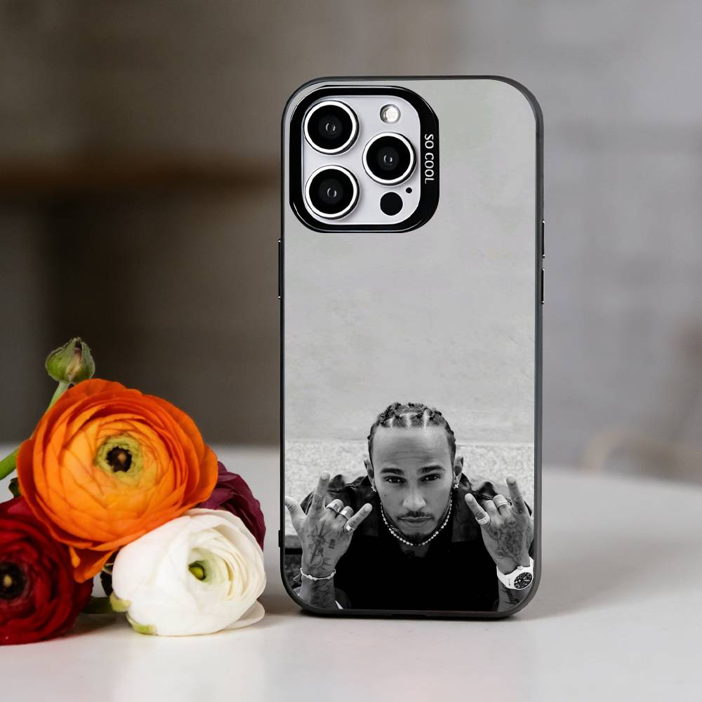 L-Lewis Hamilton Phone Case For iPhone 17,16,15,14,13,12,11 Plus,Pro Max,XS,Colorful Silver Phone case Funda Cover