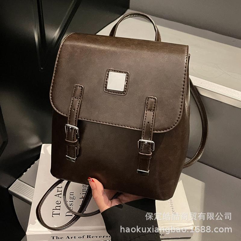 Premium sense travel backpack women 2025 new light luxury niche schoolbag college students commuting backpack