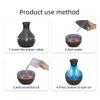 USB Aromatherapy Diffuser 300ml Ultra Quiet Cool Mist Humidifier with Remote Control, 7 Color Changing LED Lights for Sleep Aid