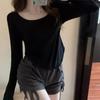 Women's Autumn/Winter Irregular Slim Fit Long-Sleeve Casual Top