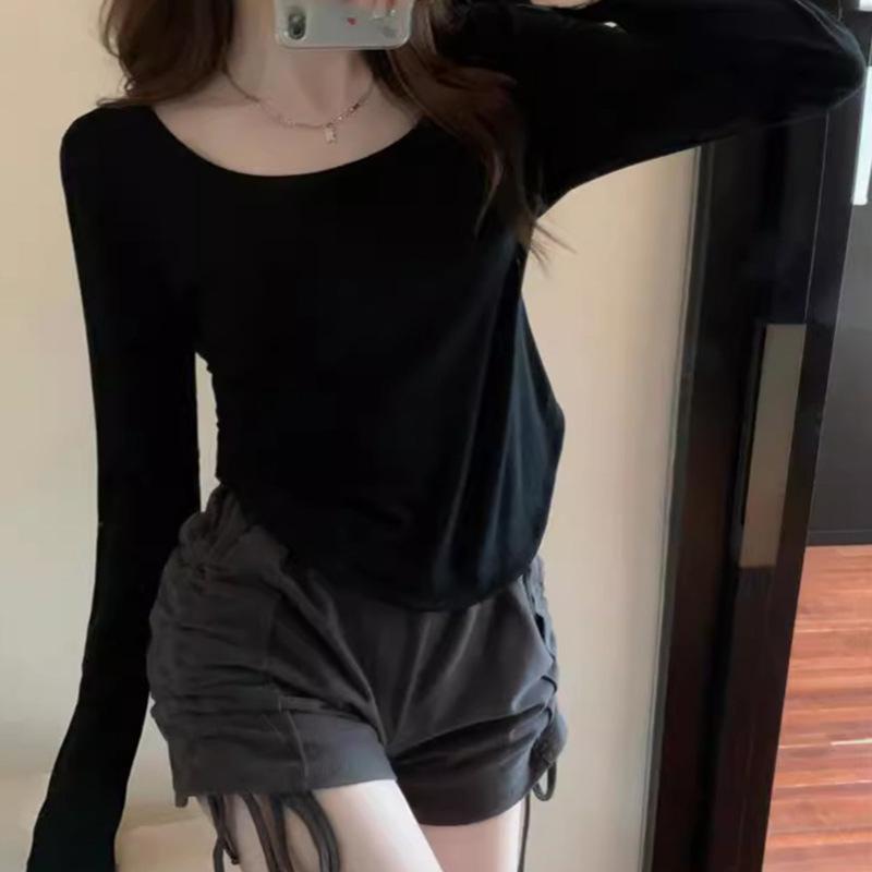 Women's Autumn/Winter Irregular Slim Fit Long-Sleeve Casual Top