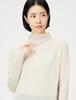 Mira Owen Long Slit Sheer Knit 09WNT214330 IVR F Center-Selvedge Women's
