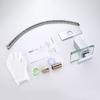 Grifo de Lavabo Cascada LED 3 Colores Salida de Cristal Mezcladores de Lavabo de Baño Grifos Cromo Montaje sobre Cubierta Grifo Frío Caliente