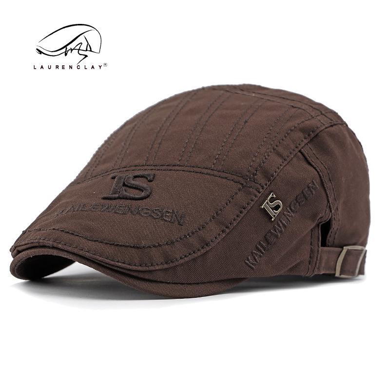 Unisex Spring/Summer Cotton Flat Cap: Retro British Fashion Forward & Casual Beret