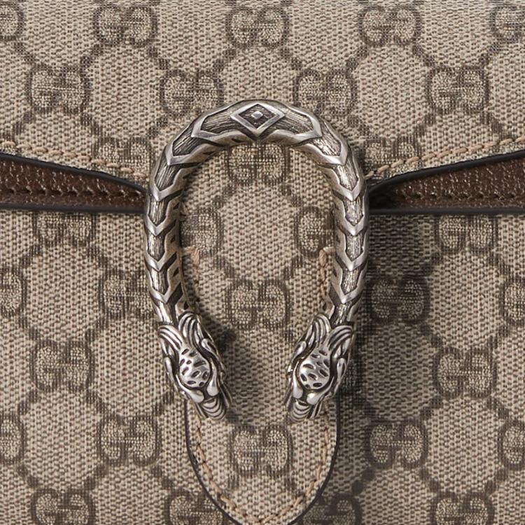 Gucci Dionysus 23 Early Spring Tiger Head Lock Buckle Removable Shoulder Strap Leather And Canvas Crossbody Bag Women crossbody bag 731782-96IWN-8747