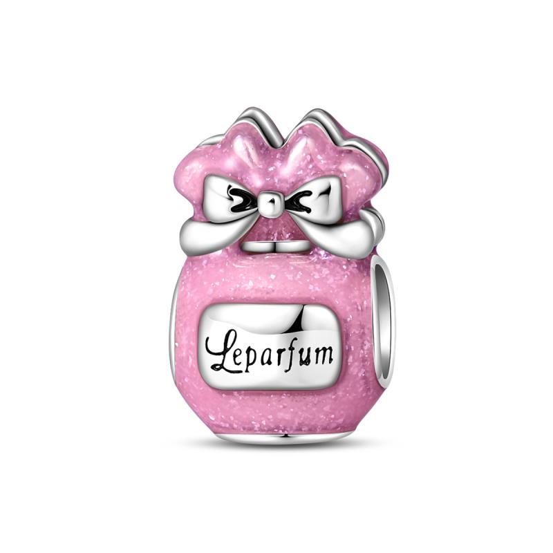 Authentic Design Copper Color Romantic Perfume Bottle Collection Bead Charms Compatible With 3MM Bracelets Do It Yourself Charm Bead Charms Birthday J