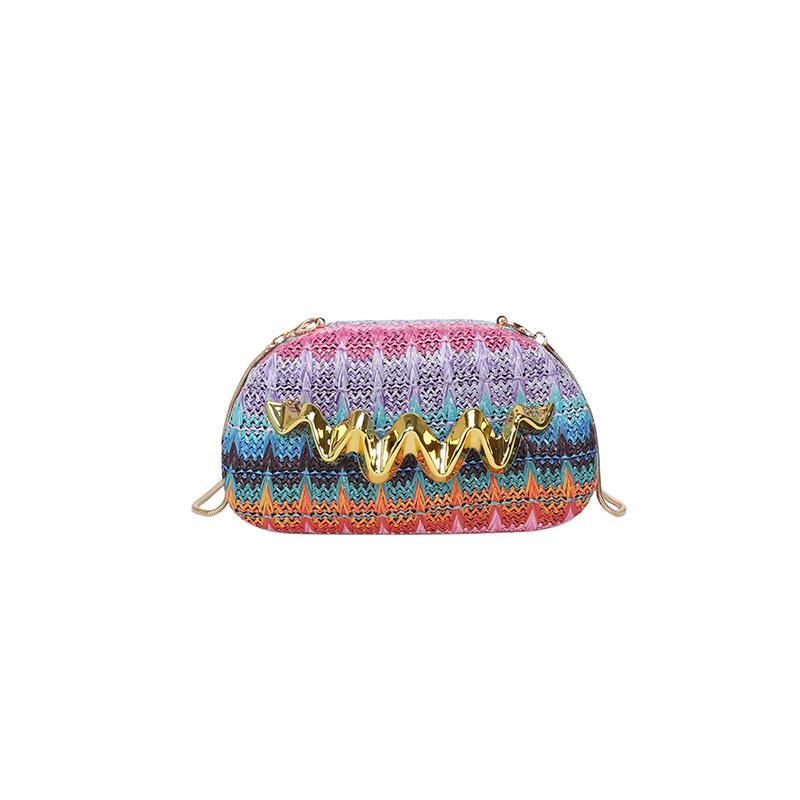 

High-Quality Women Single Shoulder Crossbody Bag Evening Bag Metal chain luxury shoulder bag Versatile Fashionable Daily Match