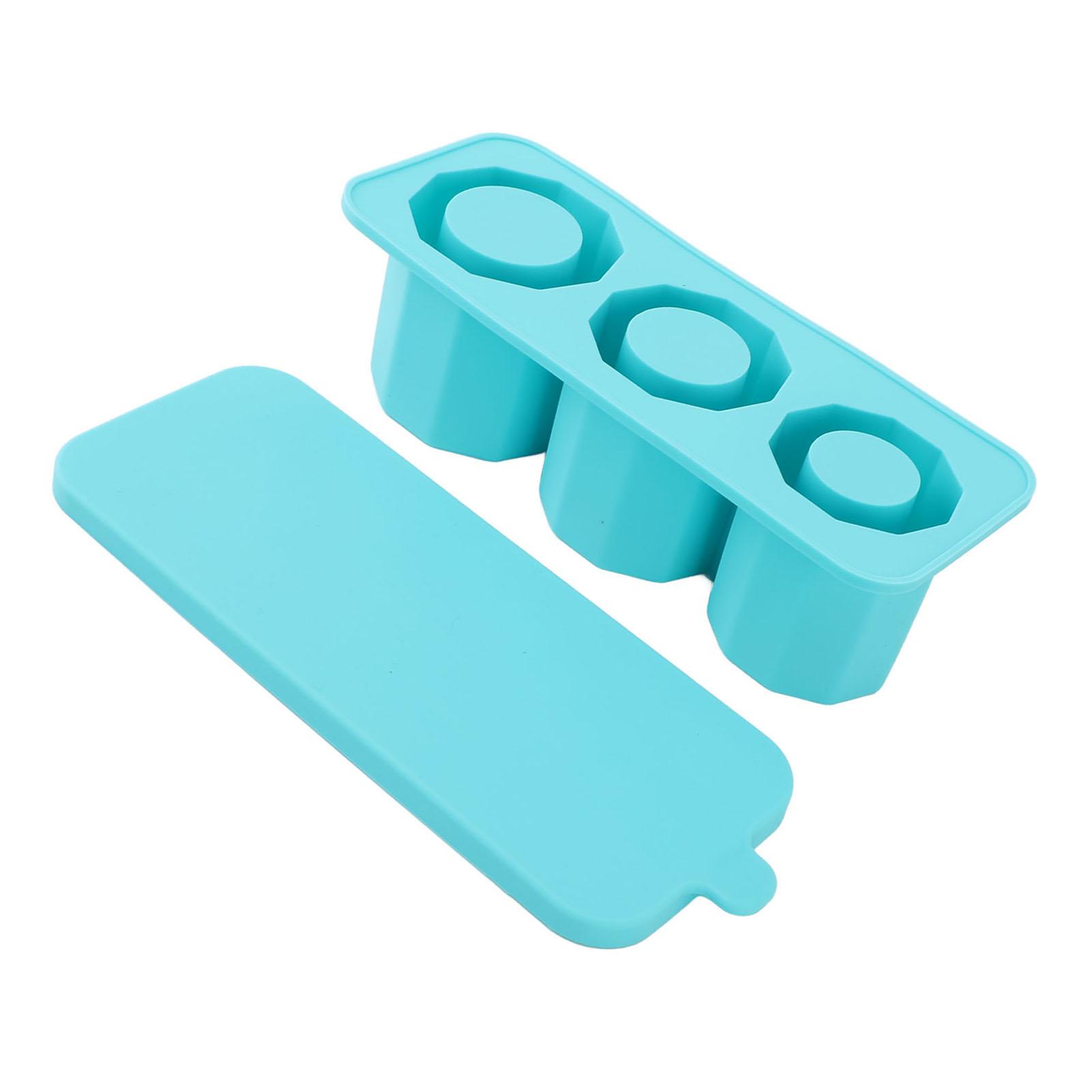 Ice Mold   Silicone 3 Cavity Hollow Cylinder Ice   for Whiskey Cold Drink