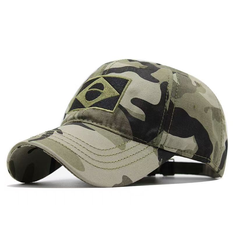Cotton embroidered brazilian baseball cap outdoor cotton men s and women s camouflage sun hat One size fits all