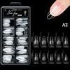 100Pcs Soft Gel False Nail Tips Short Square Coffin Almond Artificial Press On Fake Nails Extension Manicure Tools