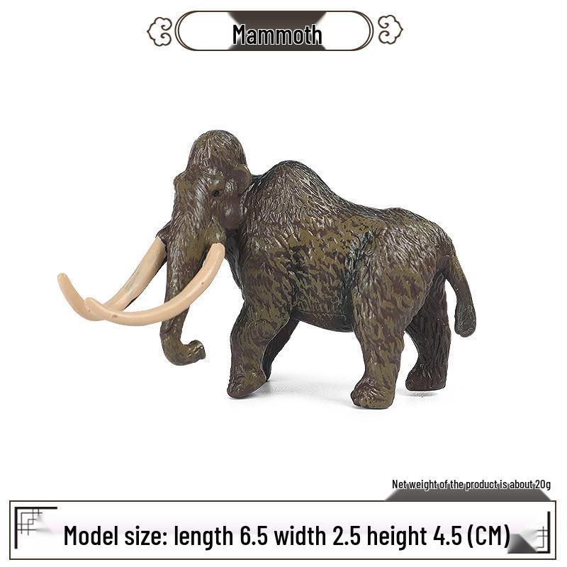 Animal Model Simulation Toy: Woolly Rhinoceros, Dunkleosteus, Deinotherium, Mammoth, Smilodon, Thunder Bird
