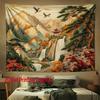 Waterfall Landscape Pattern Digital Printing Polyester Wall Tapestry Suitable for Use Living Rooms Bedrooms Offices Bars Party