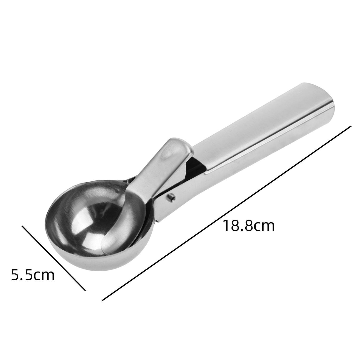 

Ice Cream Scoops Stacks Stainless Steel Ice Cream Digger Non-Stick Fruit Ice Ball Maker Watermelon Ice Cream Spoon Tool Kitchen Accessaries L