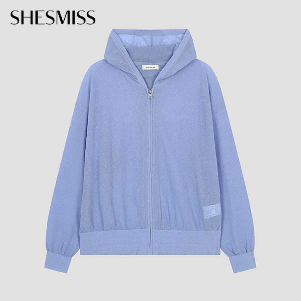 

She S miSS Прозрачный кардиган с капюшоном на молнии SSkcdo22070 Bl Blue/55