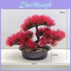 Bonsai Artificial de Pinheiro Decoração de Interior Planta de Plástico Para Casa Escritório Presente
