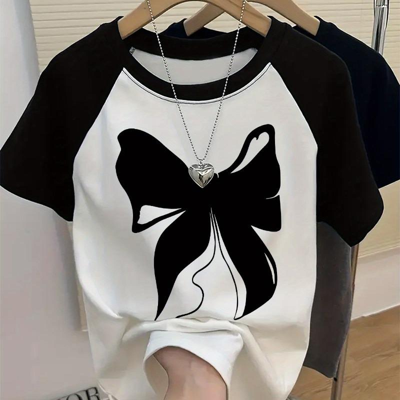 Women s Casual Short Sleeve Round Neck T-Shirt Breathable Summer Top S