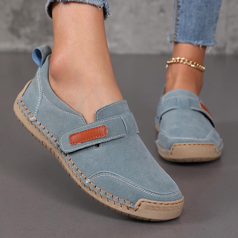 Knöchel-Stiefel für Damen Atmungsaktiv Ein Fuß Flach Handgefertigte Lederschuhe Frühling Sommer Niedrig Geschnitten Weich Besohlt Mary Jane Damen Slipper