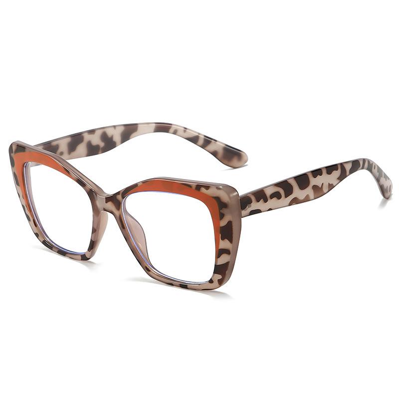 Ladies' Presbyopic Glasses Women Fashion Cat Eye Decorative Eyewear Men Oversize Anti Blue Light Far Sight Eyeglasses Diopter