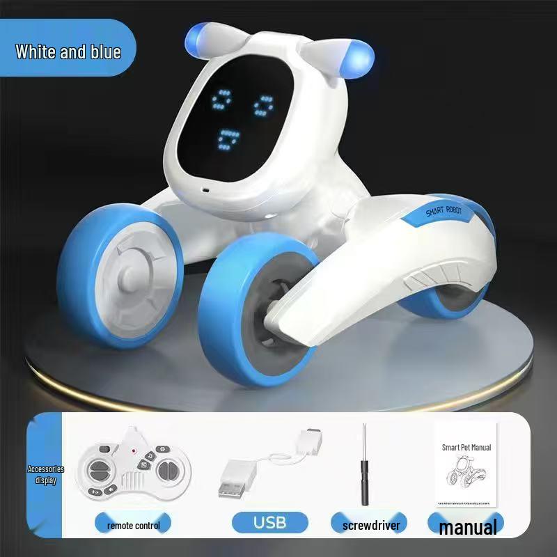 

Interactive Electronic Pet Robot Dog for Kids – Early Education Toy and Gift синій/білий